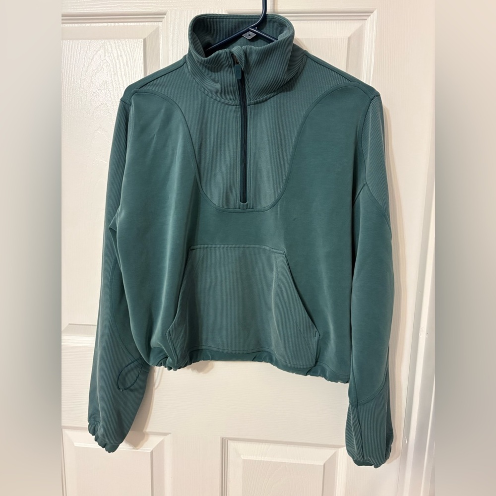 lululemon athletica Women's Teal Half-Zip Pullover